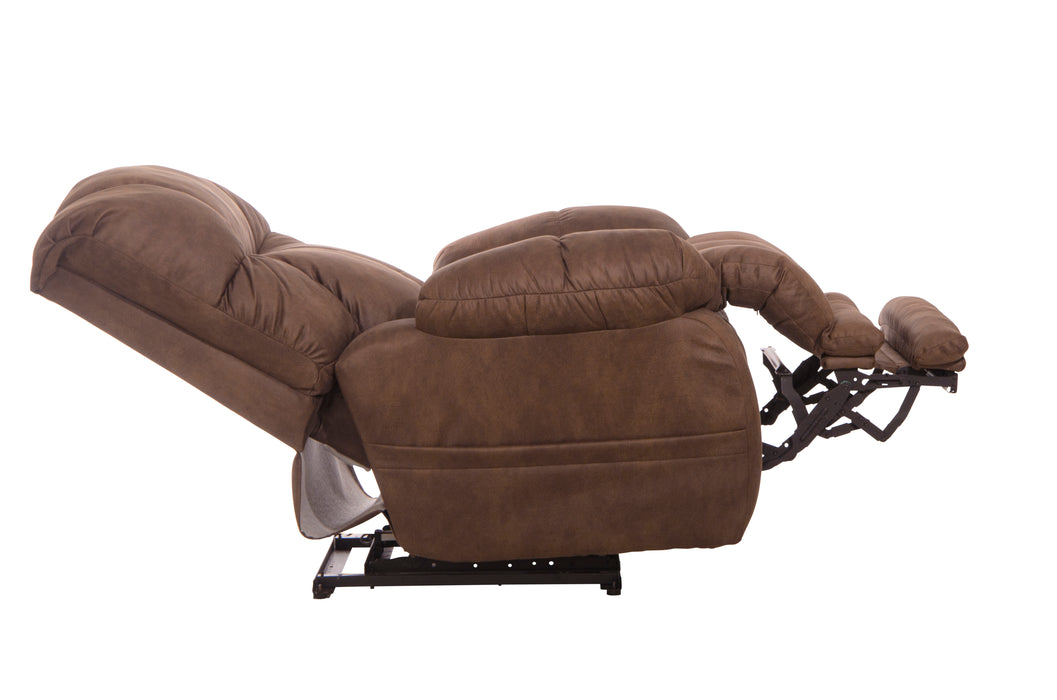 Catnapper Anders Power Lay Flat Recliner with Power Headrest in Dark Chocolate