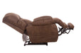 Catnapper - Dawkins Power Lay Flat Recliner w/Oversized X-tra Comfort Footrest in Chocolate - 64793-7-CHO - GreatFurnitureDeal