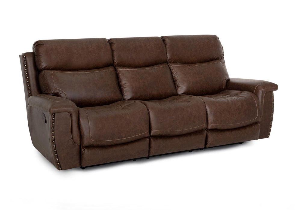 Franklin Furniture - 648 Brixton Reclining Sofa in Holster Vintage Brown - 62542-BROWN - GreatFurnitureDeal