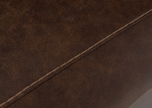 Franklin Furniture - 648 Brixton Manual Reclining Console Loveseat in Holster Vintage Brown - 64834-BROWN - GreatFurnitureDeal