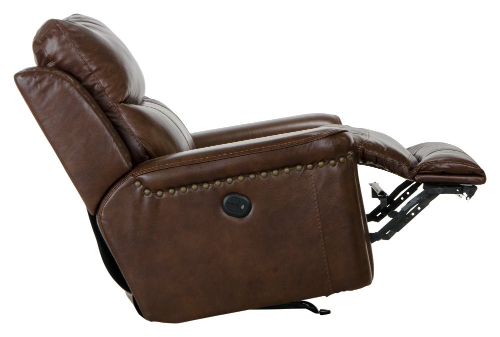 Catnapper - Ceretti Power Wall Hugger Recliner in Brown - 64880-4-BROWN - GreatFurnitureDeal