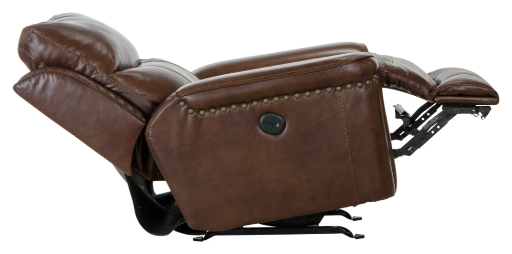 Catnapper - Ceretti Power Wall Hugger Recliner in Brown - 64880-4-BROWN - GreatFurnitureDeal