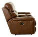 Catnapper - Ceretti Power Reclining Console Loveseat w-Storage & Cupholders in Brown - 64889-BROWN - GreatFurnitureDeal