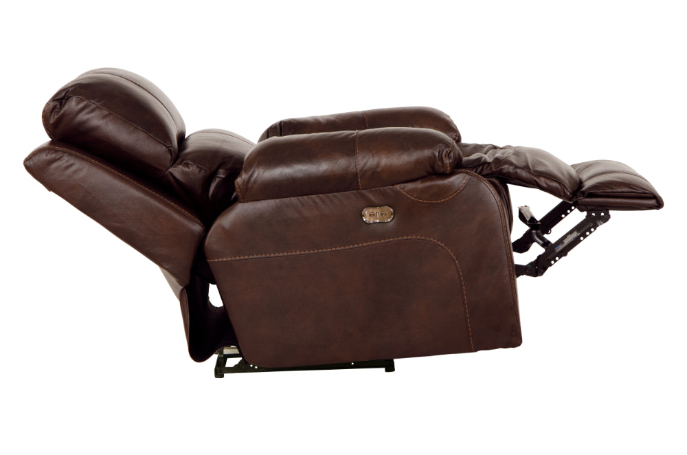 Catnapper - Positano Power Wall Hugger Recliner in Cocoa - 649904-COCOA - GreatFurnitureDeal