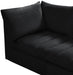 Meridian Furniture - Jacob 66" Black Velvet Upholstered 2pc. Loveseat - 649Black-S66 - GreatFurnitureDeal