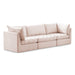 Meridian Furniture - Jacob 103" Pink Velvet Upholstered 3pc. Sofa - 649Pink-S103 - GreatFurnitureDeal