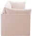 Meridian Furniture - Jacob 103" Pink Velvet Upholstered 3pc. Sofa - 649Pink-S103 - GreatFurnitureDeal