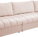 Meridian Furniture - Jacob 140" Pink Velvet Upholstered 5pc. Sectional - 649Pink-Sec5A - GreatFurnitureDeal