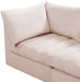 Meridian Furniture - Jacob 140" Pink Velvet Upholstered 5pc. Sectional - 649Pink-Sec5A - GreatFurnitureDeal