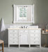 James Martin Furniture - Brittany 60" Single Vanity, Bright White w/ 3 CM Eternal Marfil Quartz Top - 655-V60S-BW-3EMR - GreatFurnitureDeal