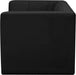 Meridian Furniture - Relax 68" Black Velvet Upholstered 2pc. Loveseat - 650Black-S68 - GreatFurnitureDeal