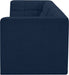 Meridian Furniture - Relax 68" Navy Velvet Upholstered 2pc. Loveseat - 650Navy-S68 - GreatFurnitureDeal