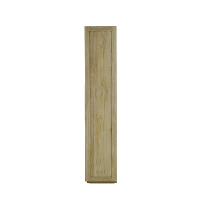 Bramble - Tuscan Rustic Distressed Display Cabinet w/ LED - Teak - BR-65291