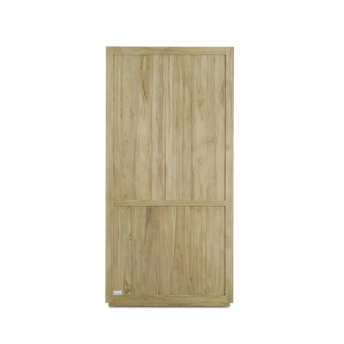 Bramble - Tuscan Rustic Distressed Display Cabinet w/ LED - Teak - BR-65291
