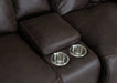 Franklin Furniture - 653 Warner Reclining Console Loveseat in Duvall Coffee - 65334-COFFEE - GreatFurnitureDeal