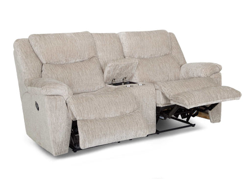 Franklin Furniture - Trooper Dual Power Reclining Loveseat w/Integrated USB Port in Cliff Sand - 65434-83-SAND