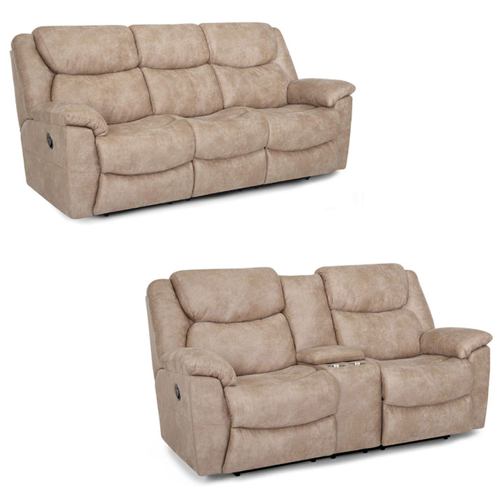 Franklin Furniture - Trooper 2 Piece Reclining Sofa Set in Portobello - 65442-34-PORT - GreatFurnitureDeal
