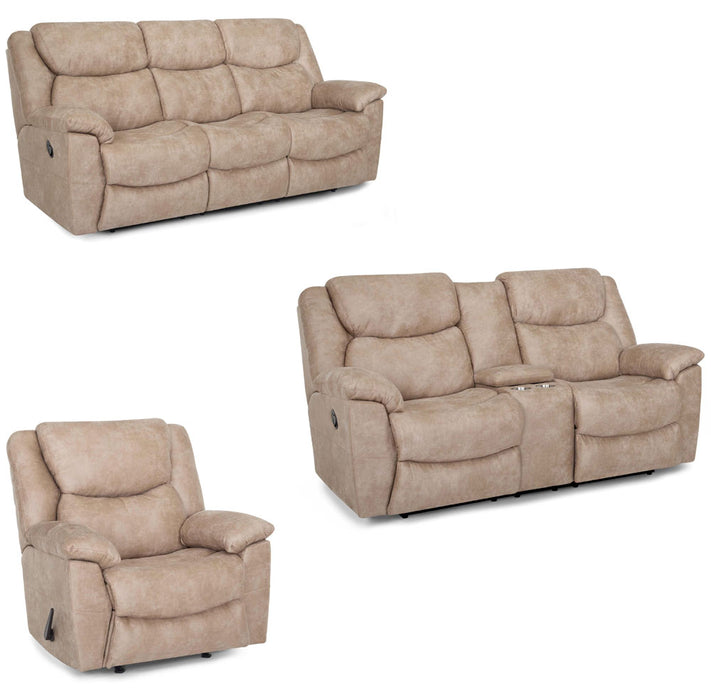 Franklin Furniture - Trooper 3 Piece Power Reclining Living Room Set in Portobello - 65442-34-6554-PORT - GreatFurnitureDeal
