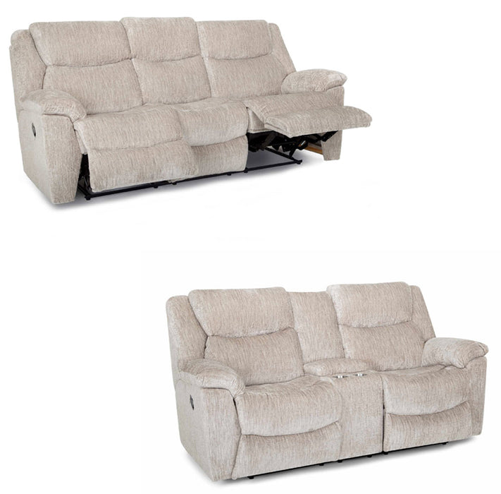 Franklin Furniture - Trooper 2 Piece Reclining Sofa Set in Cliff Sand - 65442-34-SAND - GreatFurnitureDeal