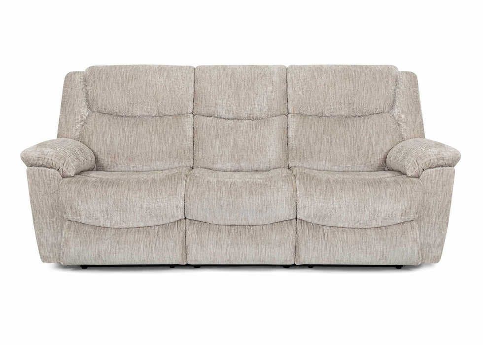Franklin Furniture - Trooper Dual Power Reclining Sofa w/ Integrated USB Port in Cliff Sand - 65442-83-SAND