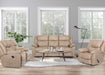 Franklin Furniture - Trooper Reclining Console Loveseat in Portobello - 65434-PORT - GreatFurnitureDeal