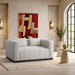 Meridian Furniture - Lucia 67" Beige Linen Textured Fabric Upholstered Loveseat - 655Beige-L - GreatFurnitureDeal