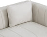 Meridian Furniture - Lucia 67" Beige Linen Textured Fabric Upholstered Loveseat - 655Beige-L - GreatFurnitureDeal