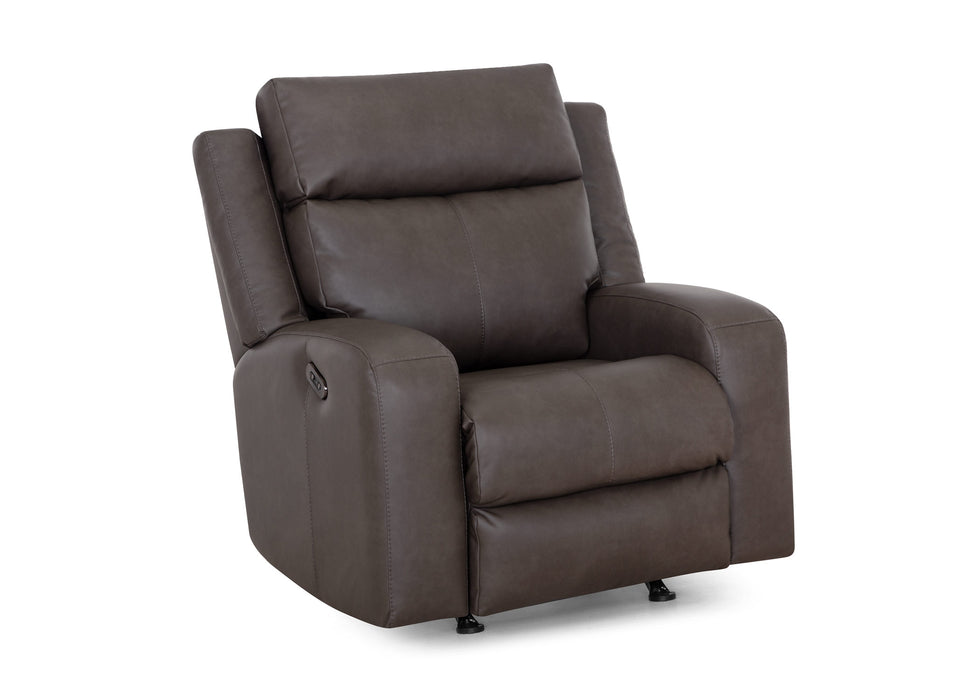 Franklin Furniture - 667 Winston 3 Piece Power Reclining Sofa Set in Detroit Smoke - 66747-66735-6567