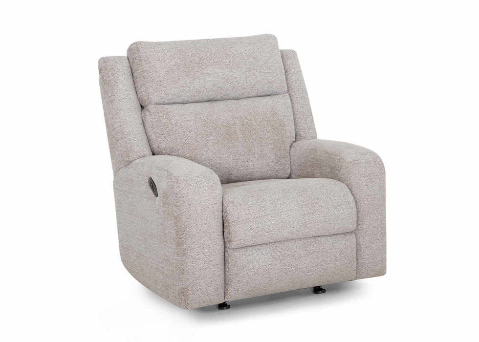 Franklin Furniture - 668 Logan Power Rocker Recliner w/ Dual Seat AIR MASSAGE w/Integrated USB-A/C in Dolby Storm - 6568-30-STORM