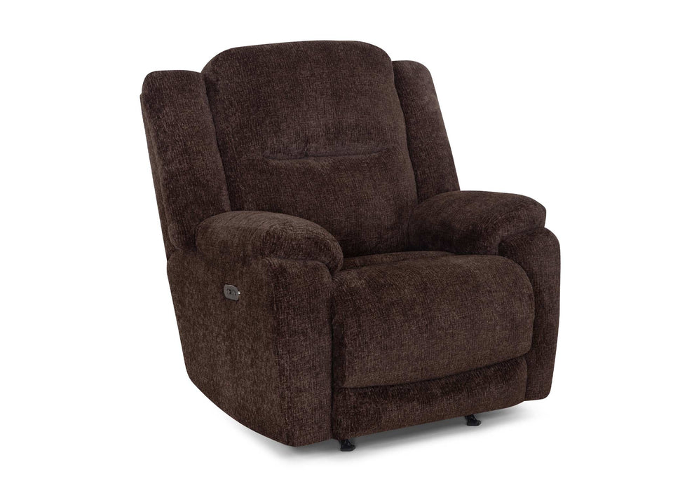 Franklin Furniture - 683 Heston Power Rocker Recliner w/ Power Headrest & USB in Frenzy Chocolate - 6583-CHO