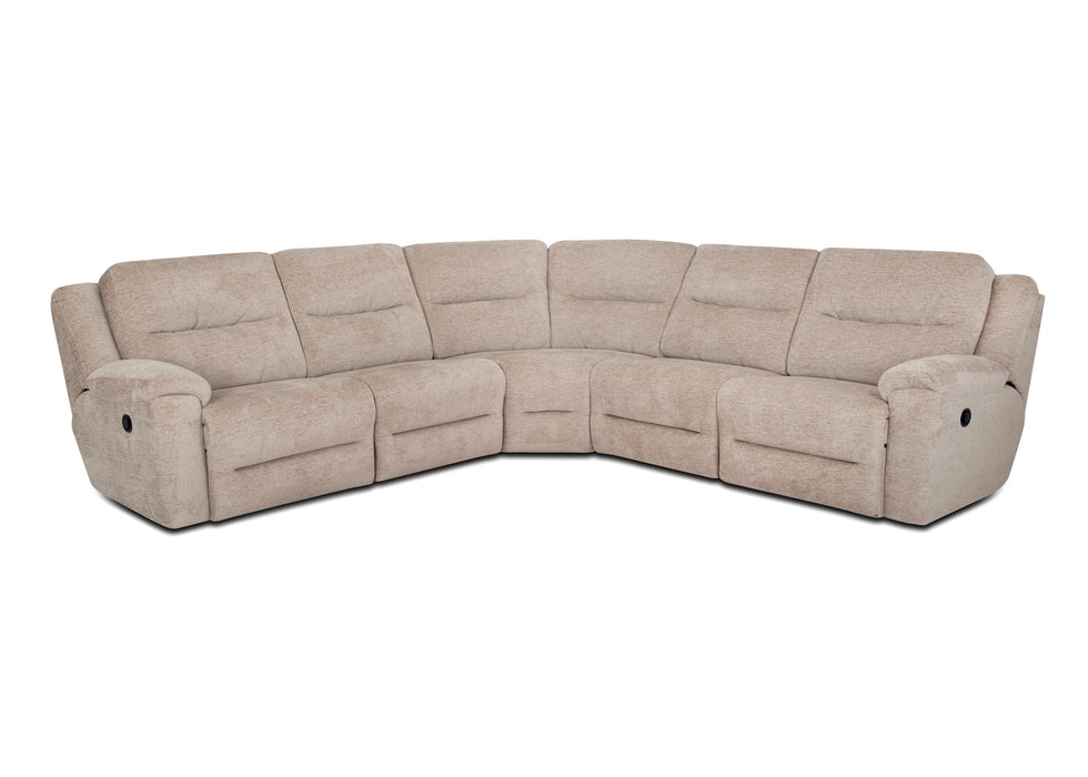Franklin Furniture - 659 Davenport 5 Piece Power Sectional Sofa w/Integrated USB Port in Rollins Camel - 65901-82-65907-65999-65903-65902-82 - GreatFurnitureDeal