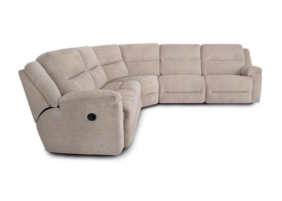 Franklin Furniture - 659 Davenport 5 Piece Power Sectional Sofa w/Integrated USB Port in Rollins Camel - 65901-82-65907-65999-65903-65902-82 - GreatFurnitureDeal