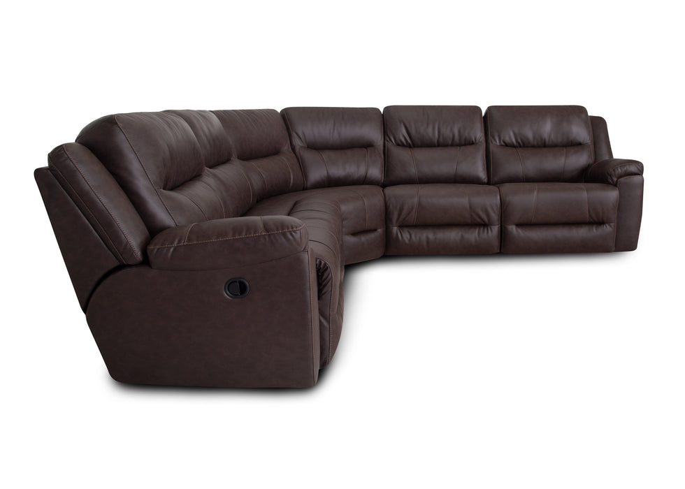 Franklin Furniture - 659 Davenport 5 Piece Sectional Sofa in Duvall Coffee - 65901-65907-65999-65903-65902 - GreatFurnitureDeal