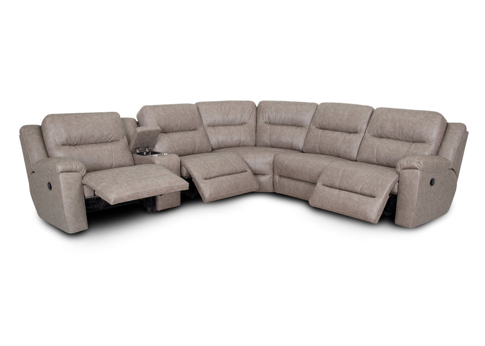 Franklin Furniture - 659 Davenport 6 Piece Power Sectional Sofa w/Integrated USB Port in Duvall Greige - 65901-82-65977-65907-65999-65903-65902-82 - GreatFurnitureDeal