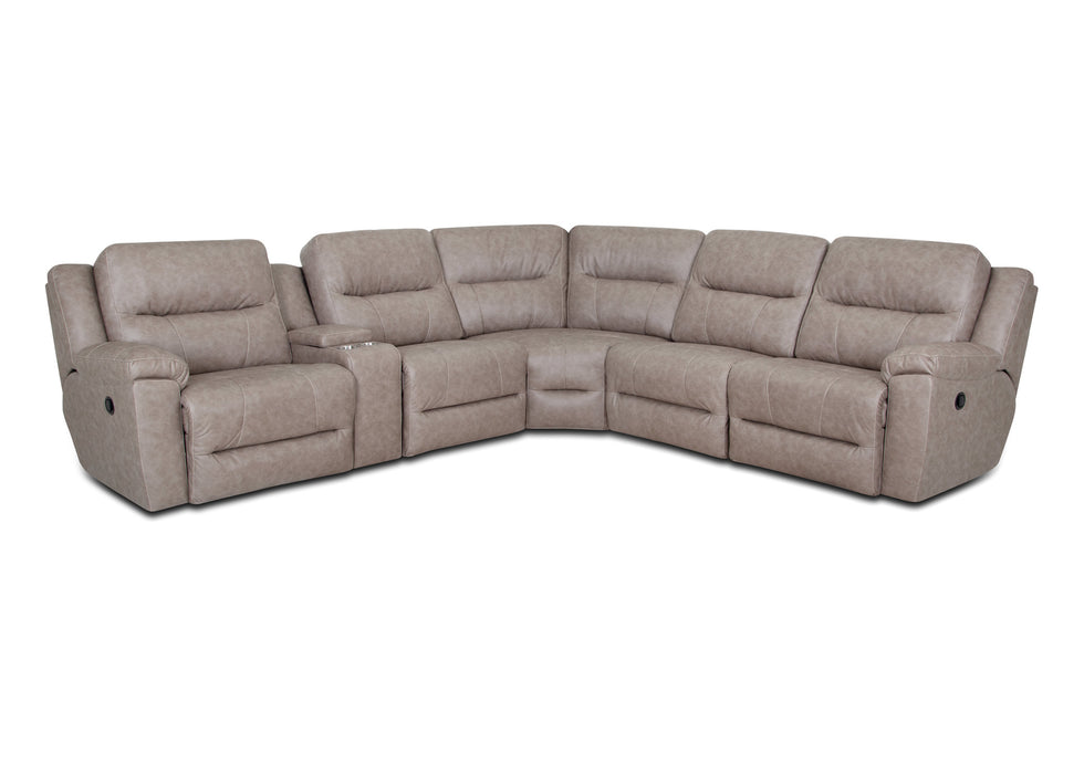 Franklin Furniture - 659 Davenport 6 Piece Power Sectional Sofa w/Integrated USB Port in Duvall Greige - 65901-82-65977-65907-65999-65903-65902-82 - GreatFurnitureDeal