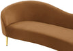 Meridian Furniture - Ritz 85.5" Saddle Velvet Upholstered Sofa - 659Saddle-S - GreatFurnitureDeal