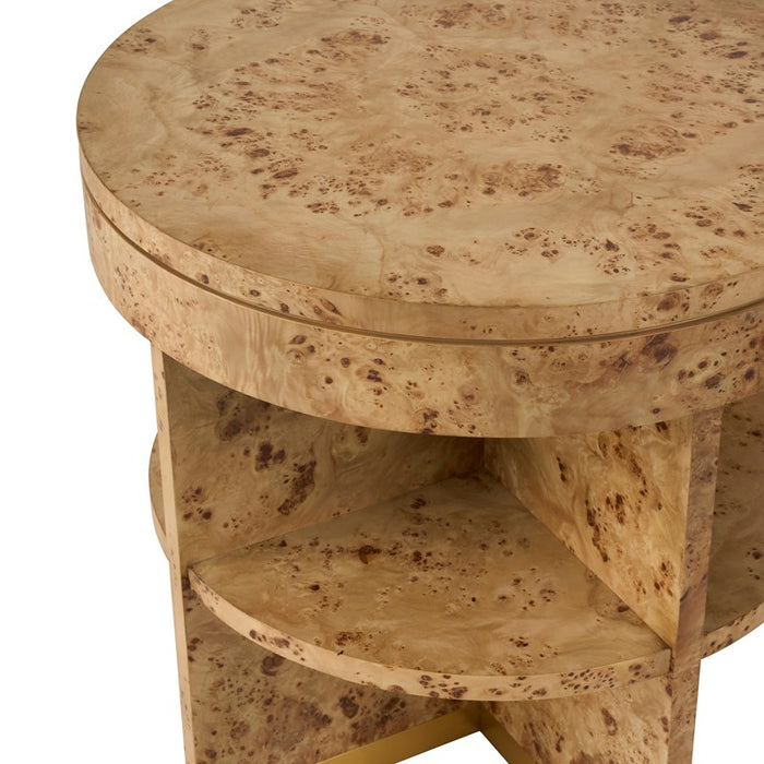 Ambella Home Collection - Rayne End Table - Burl - 66018-900-001