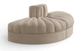 Meridian Furniture - Rummi Beige Velvet Performance Fabric Upholstered 2pc. Sofa - 660Beige-2RC - GreatFurnitureDeal