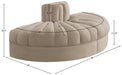 Meridian Furniture - Rummi Beige Velvet Performance Fabric Upholstered 2pc. Sofa - 660Beige-2RC - GreatFurnitureDeal