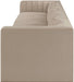 Meridian Furniture - Rummi Beige Velvet Performance Fabric Upholstered 5pc. Sofa - 660Beige-S155 - GreatFurnitureDeal