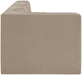 Meridian Furniture - Rummi Beige Velvet Performance Fabric Upholstered 4pc. Sectional - 660Beige-Sec4D - GreatFurnitureDeal
