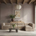 Meridian Furniture - Rummi Beige Velvet Performance Fabric Upholstered 5pc. Sectional - 660Beige-Sec5E - GreatFurnitureDeal