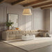Meridian Furniture - Rummi Beige Velvet Performance Fabric Upholstered 7pc. Sectional - 660Beige-Sec7D - GreatFurnitureDeal