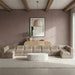 Meridian Furniture - Rummi Beige Velvet Performance Fabric Upholstered 9pc. Sectional - 660Beige-Sec9A - GreatFurnitureDeal