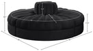 Meridian Furniture - Rummi Black Velvet Performance Fabric Upholstered 4pc. Sofa - 660Black-4RC - GreatFurnitureDeal