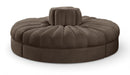 Meridian Furniture - Rummi Brown Velvet Performance Fabric Upholstered 4pc. Sofa - 660Brown-4RC - GreatFurnitureDeal