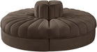 Meridian Furniture - Rummi Brown Velvet Performance Fabric Upholstered 4pc. Sofa - 660Brown-4RC - GreatFurnitureDeal
