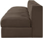 Meridian Furniture - Rummi Brown Velvet Performance Fabric Upholstered 4pc. Sofa - 660Brown-S116 - GreatFurnitureDeal