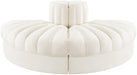 Meridian Furniture - Rummi Cream Velvet Performance Fabric Upholstered 2pc. Sofa - 660Cream-2RC - GreatFurnitureDeal