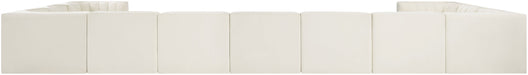 Meridian Furniture - Rummi Cream Velvet Performance Fabric Upholstered 11pc. Sectional - 660Cream-Sec11A - GreatFurnitureDeal